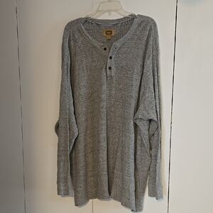 The Foundry Supply Co. Heather Gray Long Sleeve Henley